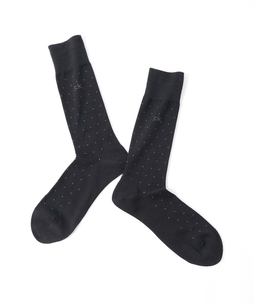 Calvin Klein（カルバン・クライン）の「【3足セット】Calvin Klein シンプルドット ビジネスソックス 92572203（ソックス/靴下・メンズ・その他1/ブラック・27-29cm/25-27CM）」の6枚目の写真