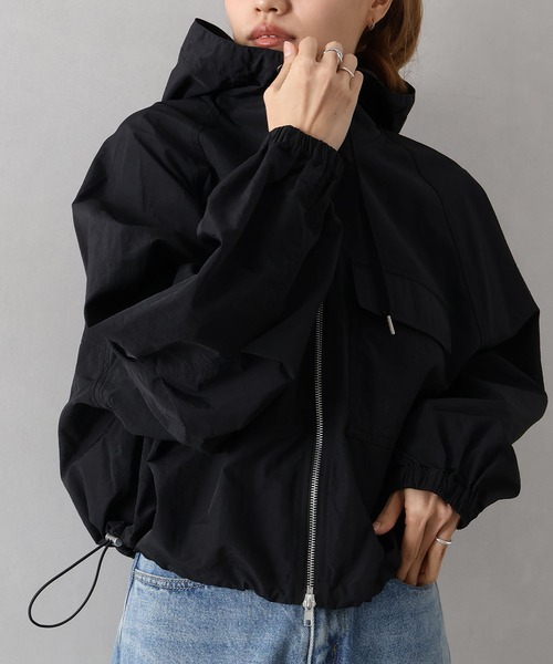 SpRay(スプレイ)の「ナイロンダブルZIPフードブルゾン(マウンテンパーカー・レディース・ホワイト/ブラック/ライトカーキ・FREE)」の14枚目の写真