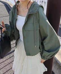 SpRay（スプレイ）の「ナイロンダブルZIPフードブルゾン（マウンテンパーカー）」