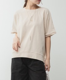 aity（アイティ）の「M-5L ミニ裏毛 ラグラン半袖トレーナー（スウェット）」