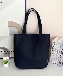 【 ammy. / エイミードット 】 デイリー ユース フロント ポケット キャンバス トートバッグ