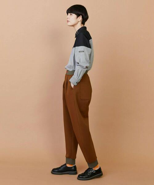 FRAPBOIS(フラボア)の「ライトスウェット(その他パンツ・レディース・ネイビー/ブラウン・1/2)」の16枚目の写真