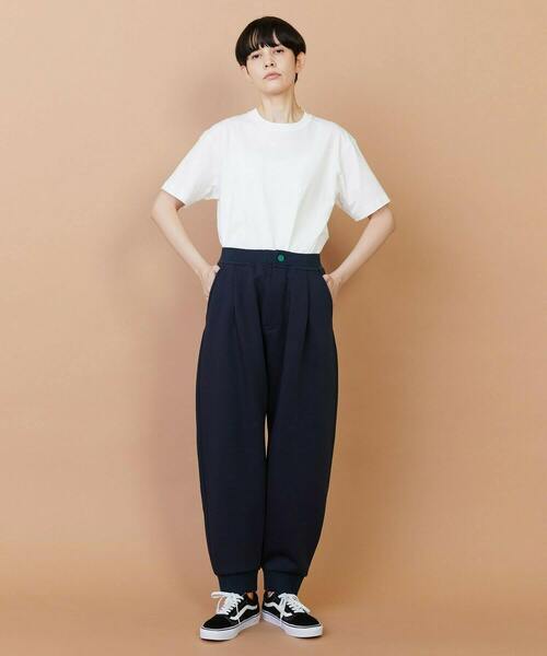 FRAPBOIS(フラボア)の「ライトスウェット(その他パンツ・レディース・ネイビー/ブラウン・1/2)」の9枚目の写真