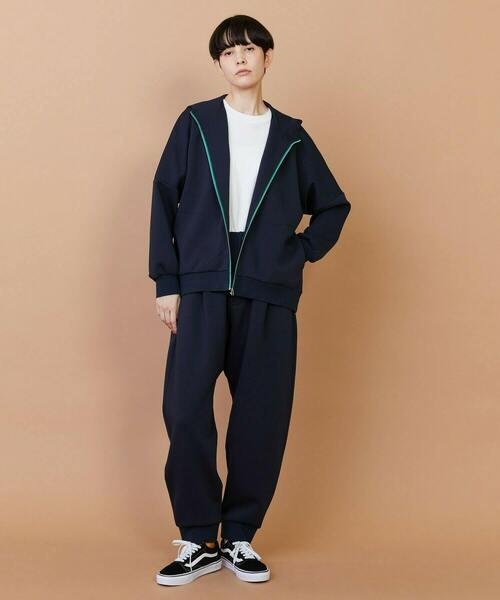 FRAPBOIS(フラボア)の「ライトスウェット(その他パンツ・レディース・ネイビー/ブラウン・1/2)」の5枚目の写真