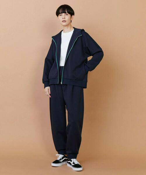 FRAPBOIS(フラボア)の「ライトスウェット(その他パンツ・レディース・ネイビー/ブラウン・1/2)」の4枚目の写真