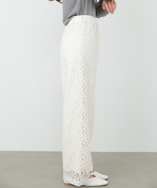 Bab（バブ）の「【選べるサイズ展開】刺繍フラワーパンツ（その他パンツ・レディース・ブラック/オフホワイト・S/M）」の11枚目の写真