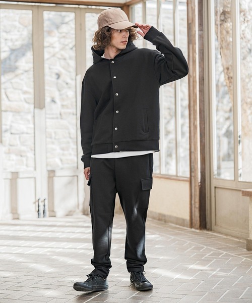 CAMBIO(カンビオ)の「mp14634- 裏毛スウェットカーゴパンツ(CMB-R0219)(カーゴパンツ・メンズ・チャコール/ネイビー/ブラック/グレー・S/M/L)」の18枚目の写真