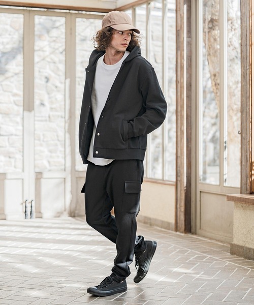 CAMBIO(カンビオ)の「mp14634- 裏毛スウェットカーゴパンツ(CMB-R0219)(カーゴパンツ・メンズ・チャコール/ネイビー/ブラック/グレー・S/M/L)」の19枚目の写真