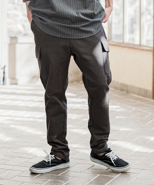 CAMBIO(カンビオ)の「mp14634- 裏毛スウェットカーゴパンツ(CMB-R0219)(カーゴパンツ・メンズ・チャコール/ネイビー/ブラック/グレー・S/M/L)」の20枚目の写真