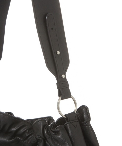 studio CLIP(スタディオクリップ)の「ロングハンドルギャザートートバッグ(トートバッグ・レディース・ブラック/その他1/ベージュ・FREE)」の11枚目の写真