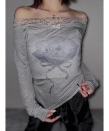 Rye by belgrace（リーバイベルグレイス）の「レースオフショルトップス（Tシャツ/カットソー）」