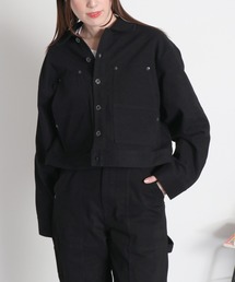 〈セットアップ対応〉刺繍ワークデニムジャケット