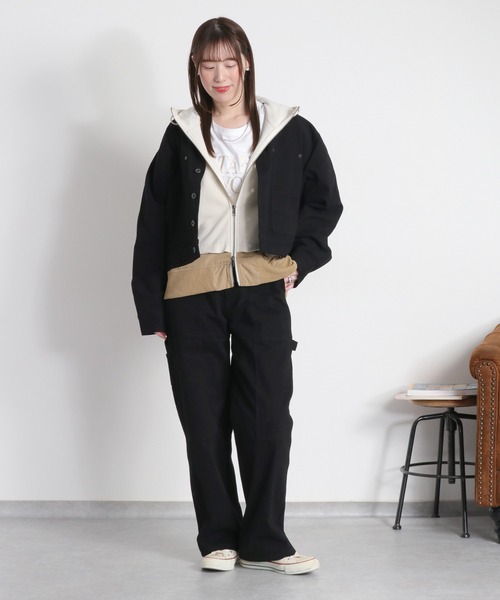 cepo（セポ）の「〈セットアップ対応〉刺繍ワークデニムジャケット（デニムジャケット・レディース・オフホワイト/ブラック・M）」の7枚目の写真