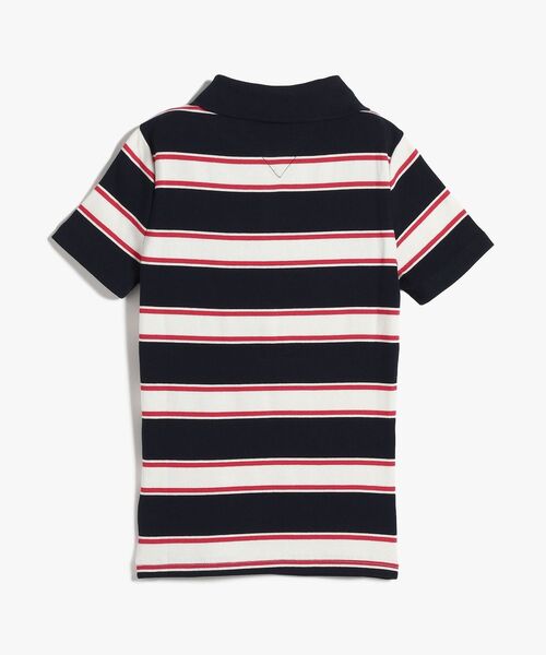 tommy jeans（トミー ジーンズ）の「【ウォニョン着用】スリムリブショートスリーブポロ（ポロシャツ・レディース・ブルー/ベージュ・SMALL/X-SMALL/MEDIUM）」の7枚目の写真