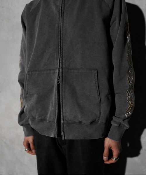 THRIFTY LOOK(スリフティールック)の「TRIFTY LOOK スリフティールック / EMBROIDERY ZIP-UP PARKA(パーカー・メンズ・ブラック/グレー・MEDIUM/LARGE/SMALL)」の20枚目の写真