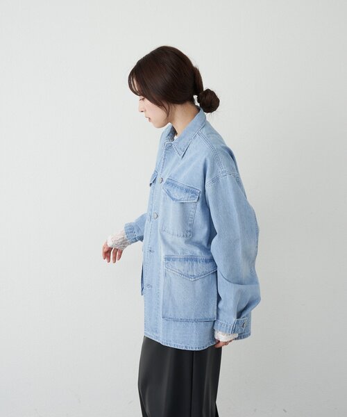 SHENERY(シーナリー)の「ainode カバーオール(その他アウター・レディース・ブルー系その他/ブルー・FREE)」の3枚目の写真