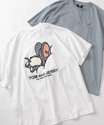 TOM&JERRY（トムアンドジェリー）の「【71】【TOM＆JERRY/トムとジェリー】アップリケ サガラ刺繍 クルーネックTシャツ/ユニセックス/レディース/メンズ（Tシャツ/カットソー）」