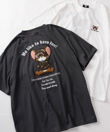 TOM&JERRY（トムアンドジェリー）の「【71】【TOM＆JERRY/トムとジェリー】アップリケ サガラ刺繍 クルーネックTシャツ/ユニセックス/レディース/メンズ（Tシャツ/カットソー）」