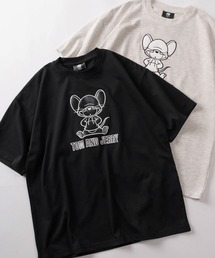 TOM&JERRY（トムアンドジェリー）の「【71】【TOM&JERRY トムとジェリー】アップリケ サガラ刺繍 クルーネックTシャツ ユニセックス レディース メンズ（Tシャツ/カットソー）」