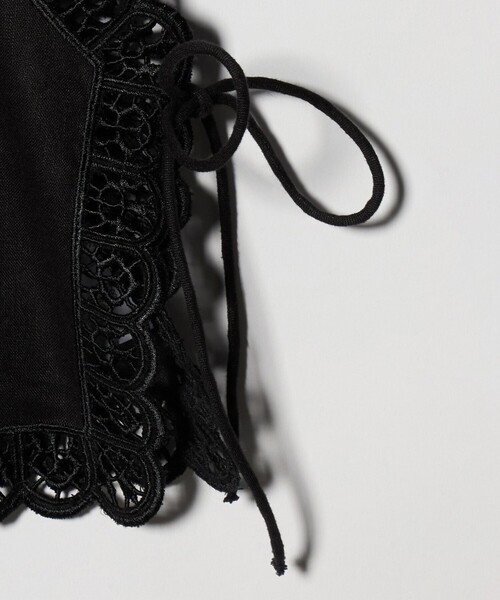 dahl'ia（ダリア）の「＜dahl’ia＞カットワーク ベスト（ベスト・レディース・ホワイト/ブラック・FREE）」の7枚目の写真