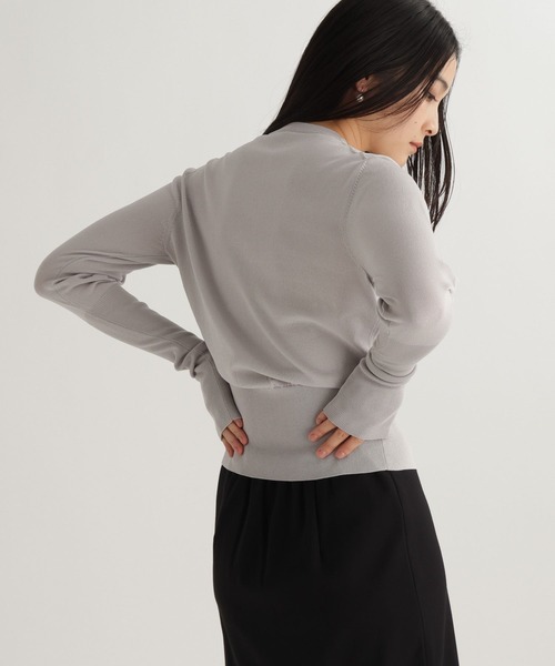 studio CLIP（スタディオクリップ）の「【daily CLIP】ルーズスリーブクルーカーディガン（カーディガン/ボレロ・レディース・グレー/ライトグリーン/ホワイト・FREE）」の7枚目の写真