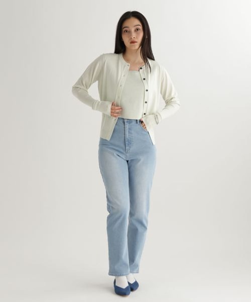 studio CLIP（スタディオクリップ）の「【daily CLIP】ルーズスリーブクルーカーディガン（カーディガン/ボレロ・レディース・グレー/ライトグリーン/ホワイト・FREE）」の14枚目の写真