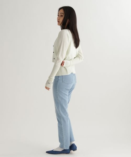 studio CLIP（スタディオクリップ）の「【daily CLIP】ルーズスリーブクルーカーディガン（カーディガン/ボレロ・レディース・グレー/ライトグリーン/ホワイト・FREE）」の15枚目の写真