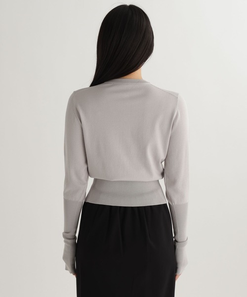 studio CLIP（スタディオクリップ）の「【daily CLIP】ルーズスリーブクルーカーディガン（カーディガン/ボレロ・レディース・グレー/ライトグリーン/ホワイト・FREE）」の19枚目の写真
