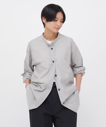 専用　　マーガレットハウエル　ノーカラーシャツ マーガレットハウエル ノーカラーシャツ - メルカリ