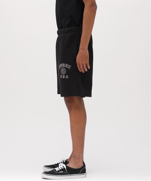 AVIREX（アヴィレックス）の「《直営店限定》VARSITY FLAG SWEAT SHORTS / バーシティーフラッグ スウェット ショーツ / AVIREX / アヴィレックス（スウェットパンツ・メンズ・ブラック/オフホワイト・XX-LARGE/X-LARGE/LARGE/MEDIUM）」の11枚目の写真