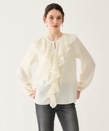 ESTNATION（エストネーション）の「ESTNATION   フリルカラーブラウス（シャツ/ブラウス）」