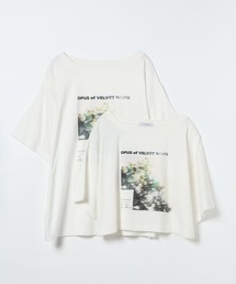 JEANASIS | 【選べる着丈】brightフォトコラージュボートネックプリントTEE/668750(Tシャツ/カットソー)