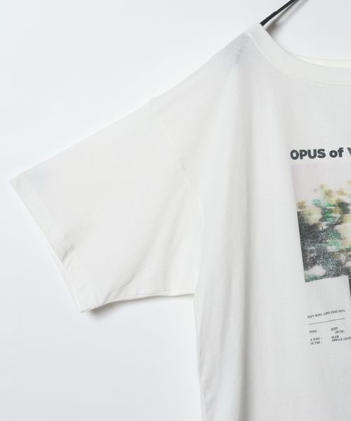 JEANASIS（ジーナシス）の「【選べる着丈】brightフォトコラージュボートネックプリントTEE/668750（Tシャツ/カットソー・レディース・ブラック/ホワイト/チャコールグレー・SMALL/LARGE）」の16枚目の写真