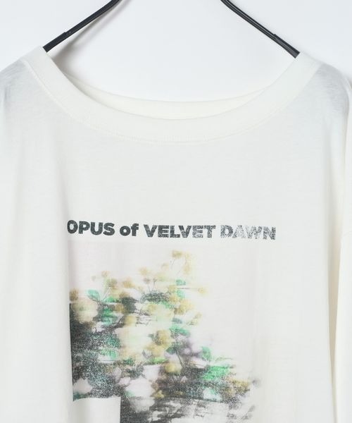 JEANASIS（ジーナシス）の「【選べる着丈】brightフォトコラージュボートネックプリントTEE/668750（Tシャツ/カットソー・レディース・ブラック/ホワイト/チャコールグレー・SMALL/LARGE）」の15枚目の写真