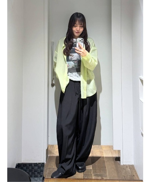 JEANASIS（ジーナシス）の「【選べる着丈】brightフォトコラージュボートネックプリントTEE/668750（Tシャツ/カットソー・レディース・ブラック/ホワイト/チャコールグレー・SMALL/LARGE）」の10枚目の写真