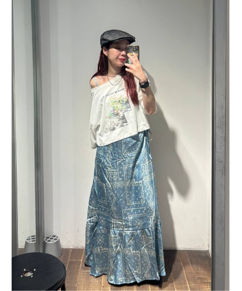 JEANASIS(ジーナシス)の「【選べる着丈】brightフォトコラージュボートネックプリントTEE/668750(Tシャツ/カットソー・レディース・ブラック/ホワイト/チャコールグレー・SMALL/LARGE)」の8枚目の写真