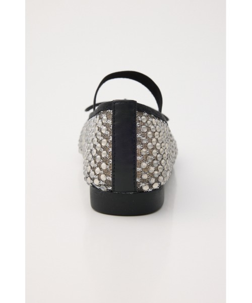 STACCATO(スタッカート)の「クリスタルメッシュリボンフラット(バレエシューズ・レディース・サーモンピンク/ブラック・22.5cm/24.0cm/23.5cm/23.0cm/24.5cm)」の5枚目の写真