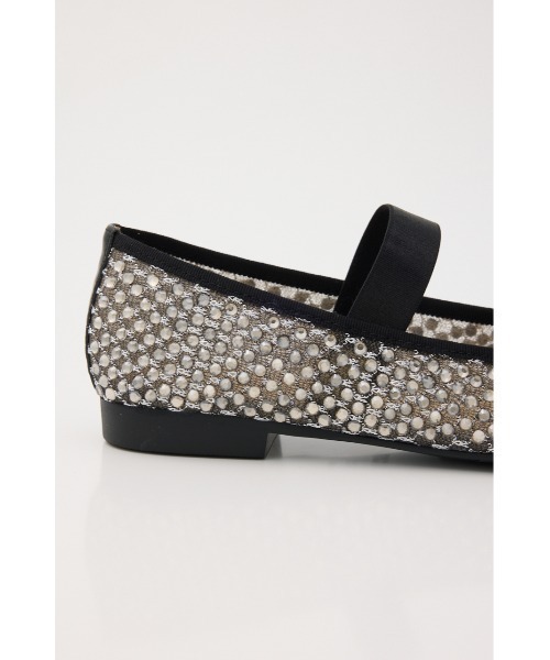 STACCATO(スタッカート)の「クリスタルメッシュリボンフラット(バレエシューズ・レディース・サーモンピンク/ブラック・22.5cm/24.0cm/23.5cm/23.0cm/24.5cm)」の6枚目の写真