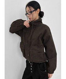 BLACKUP（ブラックアップ）の「[MADE] ガリバーンヘリンボーンハイネックジャンパー（ブルゾン）」