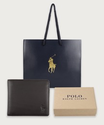 POLO RALPH LAUREN（ポロ ラルフ ローレン）の「カーフレザー ビルフォールド コイン ウォレット（財布）」