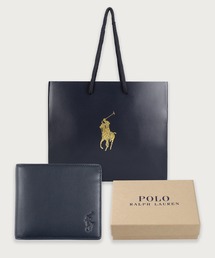 POLO RALPH LAUREN（ポロ ラルフ ローレン）の「【ショッパー付き】カーフレザー ビルフォールド コイン ウォレット（財布）」
