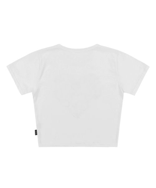 FANCY CLUB（ファンシークラブ）の「[NF] ハートバタフライクロップT_(ホワイト)_F24QB366（Tシャツ/カットソー・レディース・その他・ONE）」の5枚目の写真