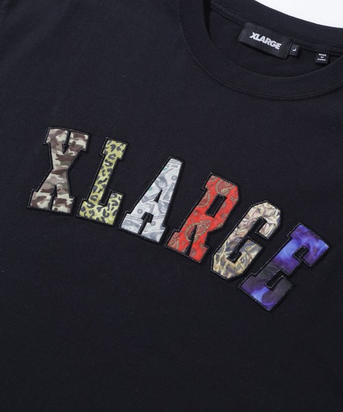 XLARGE（エクストララージ）の「MIX LOGO S/S TEE（Tシャツ/カットソー・メンズ・ブラック/ホワイト/ネイビー・S/M/L/XL）」の5枚目の写真