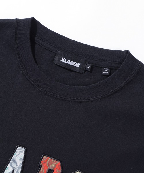 XLARGE（エクストララージ）の「MIX LOGO S/S TEE（Tシャツ/カットソー・メンズ・ブラック/ホワイト/ネイビー・S/M/L/XL）」の6枚目の写真