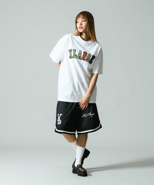XLARGE（エクストララージ）の「MIX LOGO S/S TEE（Tシャツ/カットソー・メンズ・ブラック/ホワイト/ネイビー・S/M/L/XL）」の7枚目の写真