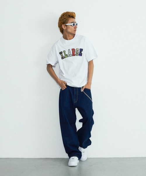 XLARGE（エクストララージ）の「MIX LOGO S/S TEE（Tシャツ/カットソー・メンズ・ブラック/ホワイト/ネイビー・S/M/L/XL）」の12枚目の写真