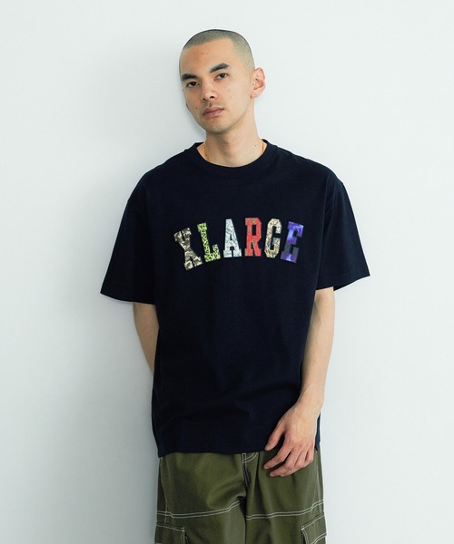 XLARGE（エクストララージ）の「MIX LOGO S/S TEE（Tシャツ/カットソー・メンズ・ブラック/ホワイト/ネイビー・S/M/L/XL）」の10枚目の写真