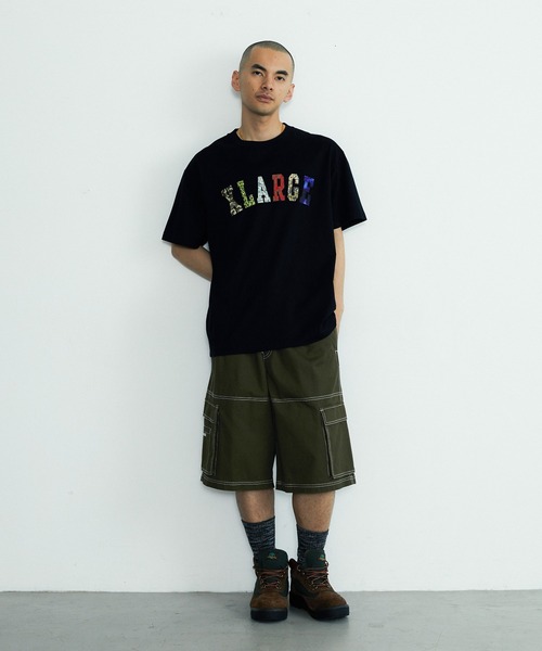 XLARGE（エクストララージ）の「MIX LOGO S/S TEE（Tシャツ/カットソー・メンズ・ブラック/ホワイト/ネイビー・S/M/L/XL）」の11枚目の写真
