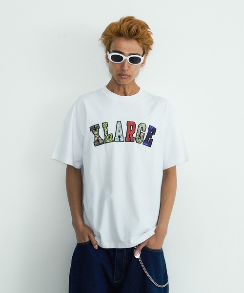XLARGE（エクストララージ）の「MIX LOGO S/S TEE（Tシャツ/カットソー・メンズ・ブラック/ホワイト/ネイビー・S/M/L/XL）」の8枚目の写真