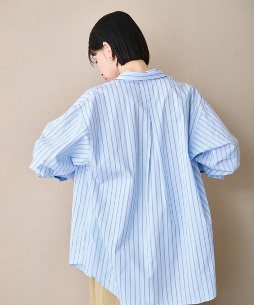 kha:ki（カーキ）の「「KHA:KI / カーキ」2WAYワイドシャツ（シャツ/ブラウス・レディース・イエロー/サックスブルー/パープル系その他・2/1）」の19枚目の写真